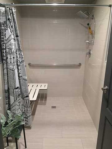 Commercial shower design and installation in Las Vegas.