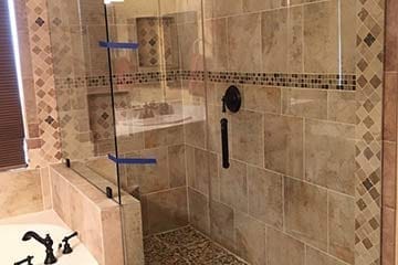 Las Vegas shower installation.