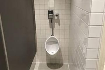 Las Vegas urinal installation.