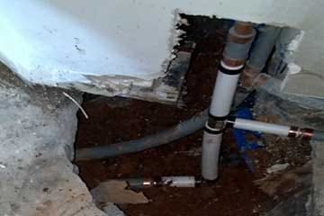 Busted water pipes in Las Vegas, NV.